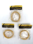 New Factory Sealed Livestrong Lance Armstrong Silicone Bracelets Lot Of 3. Fixed Price $12.99.