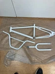 Ols School Bmx / Hutch Pro Racer Frame Forks+ Bars ( New Powder Coating). Fixed Price $1200.00.