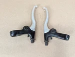 Vintage Dia-compe Style Bicycle Brake Levers Black Mounts Silver Alloy. Fixed Price $14.79.